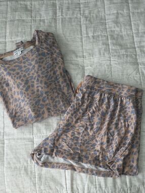Seeinf Stars Leopard Print Two-Piece Set - Size L